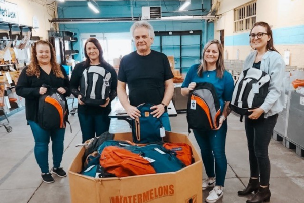 Photo of Hein employees doing community service